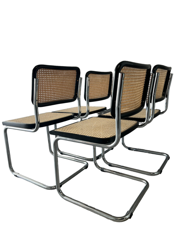 4 chaises style B32 de Marcel Breuer