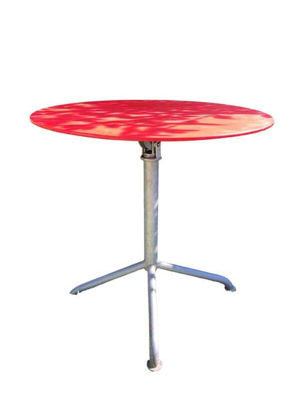 Table bigla rouge ronde