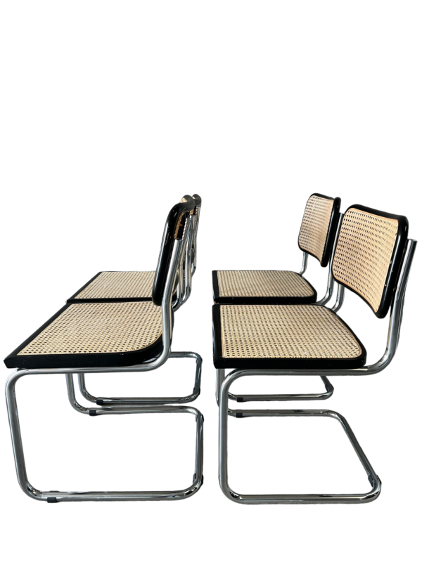 4 chaises style B32 de Marcel Breuer