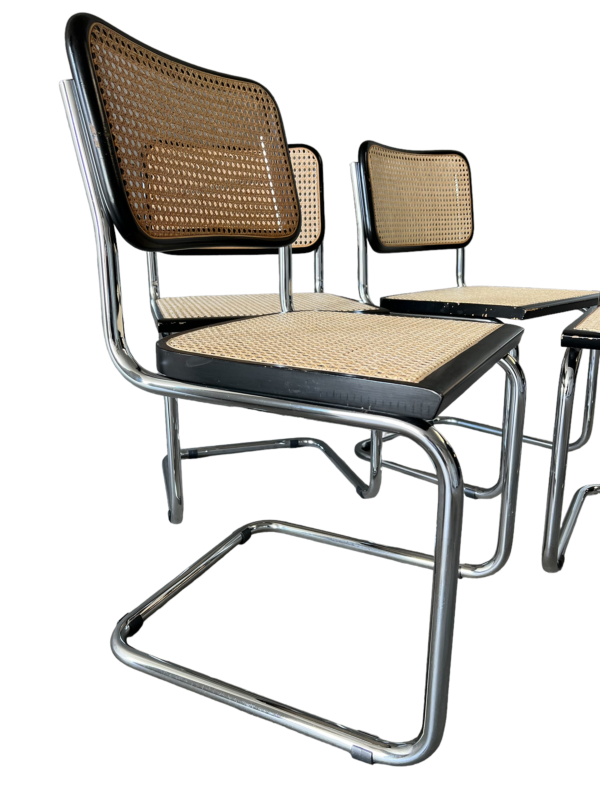 4 chaises style B32 de Marcel Breuer