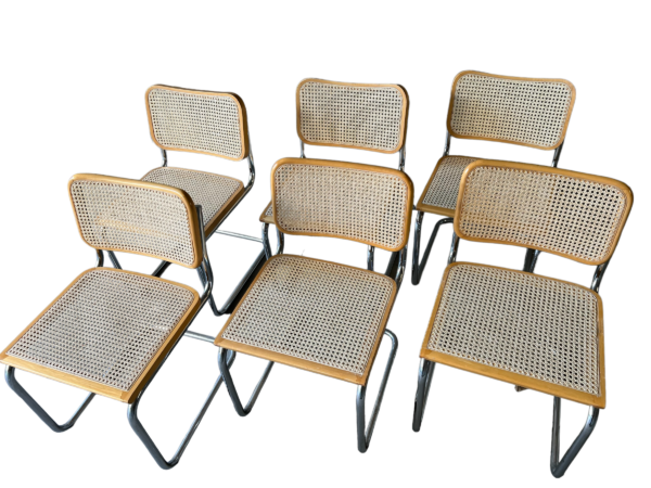 6 chaises inspirées de Marcel Breuer