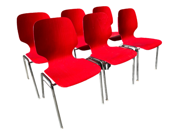 6 chaises industrielles