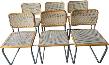 6 chaises inspirées de Marcel Breuer