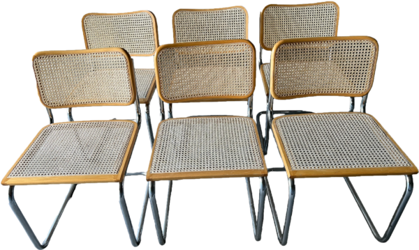 6 chaises inspirées de Marcel Breuer