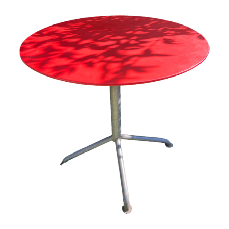 Table bigla rouge ronde