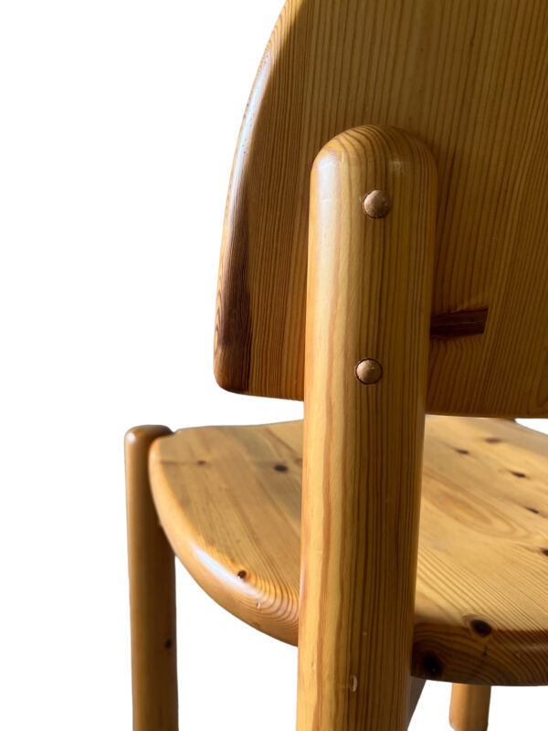 6 chaises en bois massif par Rainer Daumiller