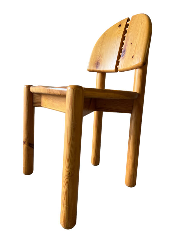 6 chaises en bois massif par Rainer Daumiller