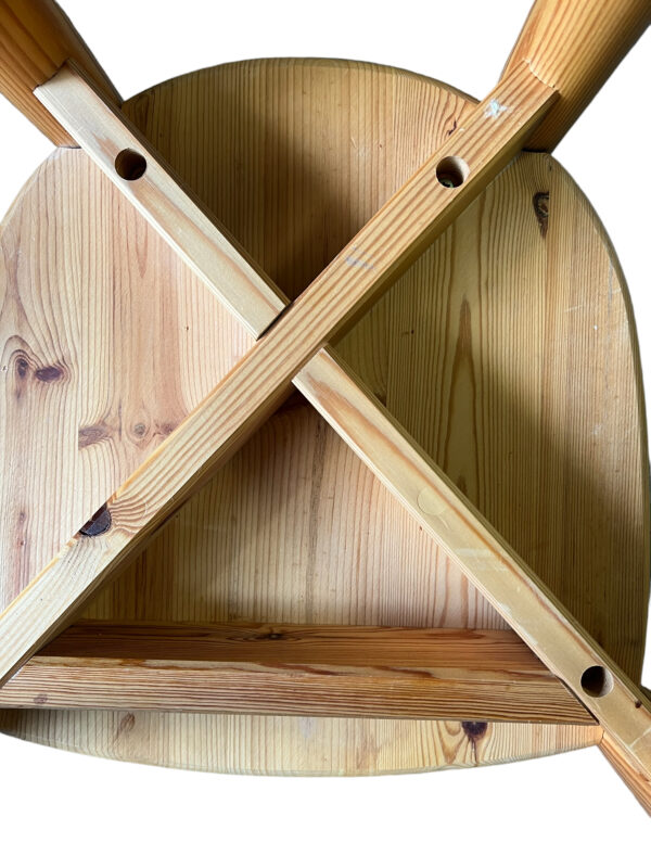 6 chaises en bois massif par Rainer Daumiller