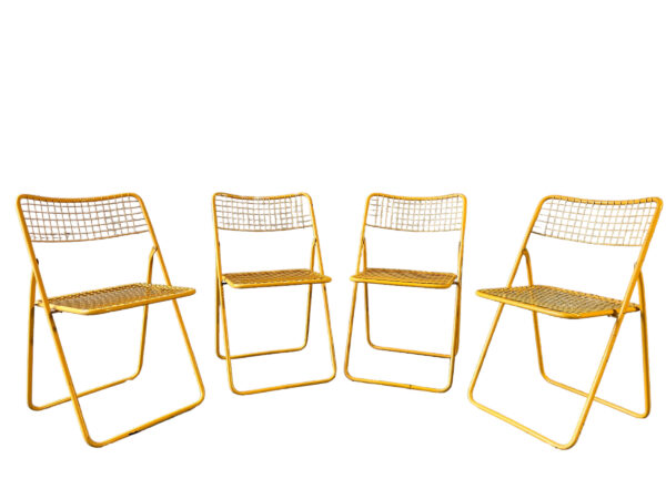 4 chaises pliantes TED NET par Niels Gammelgaard