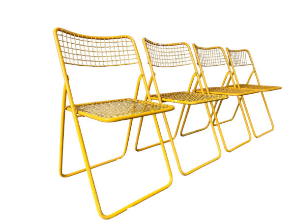 4 chaises pliantes TED NET par Niels Gammelgaard