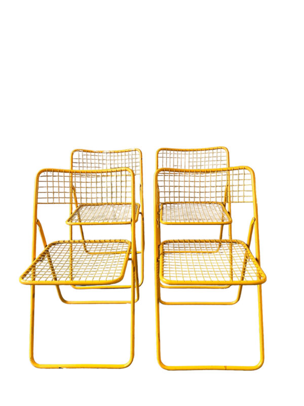 4 chaises pliantes TED NET par Niels Gammelgaard