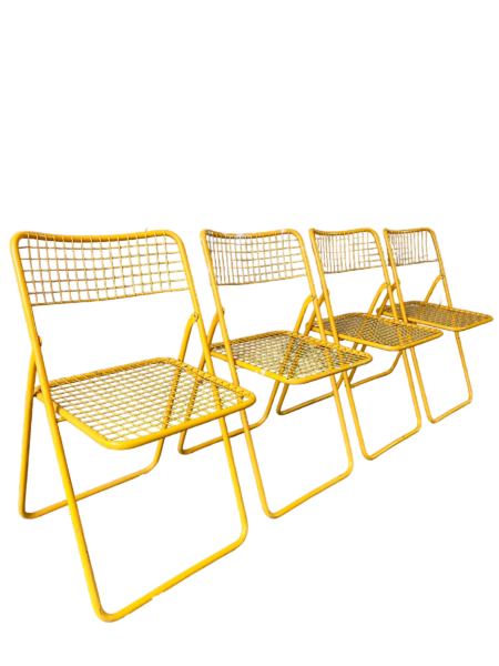 4 chaises pliantes TED NET par Niels Gammelgaard