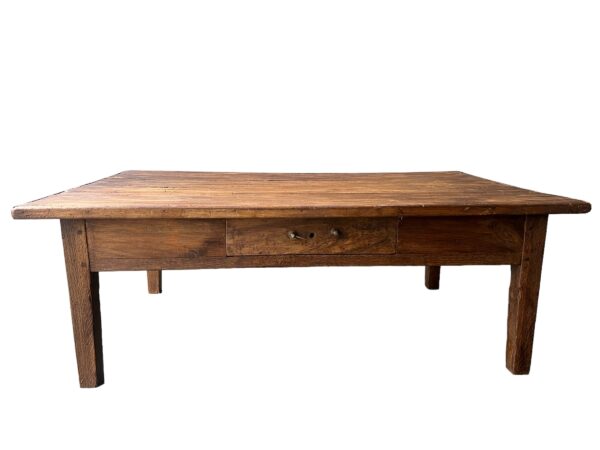 Table basse ancienne en sapin