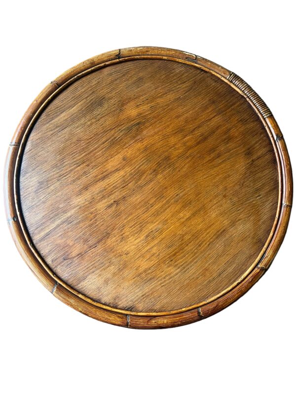 Table basse ronde en bambou