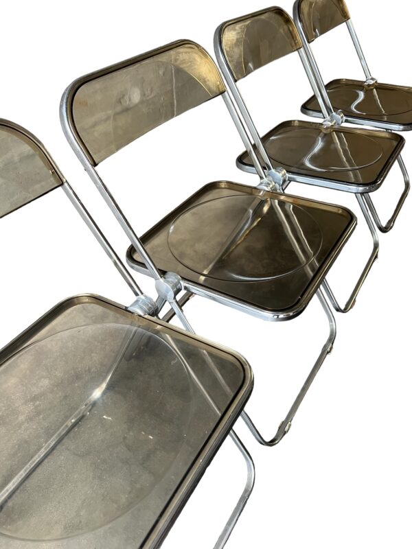 4 chaises par Giancarlo Piretti pour Castelli