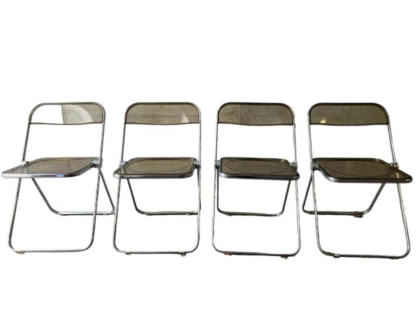 4 chaises par Giancarlo Piretti pour Castelli