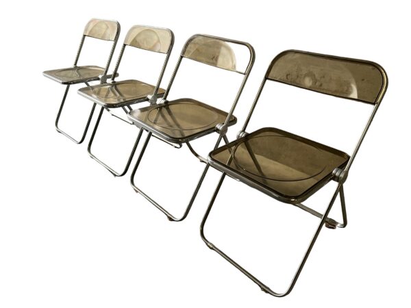 4 chaises par Giancarlo Piretti pour Castelli