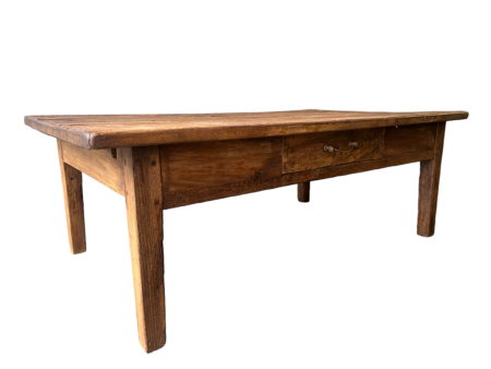 Table basse ancienne en sapin