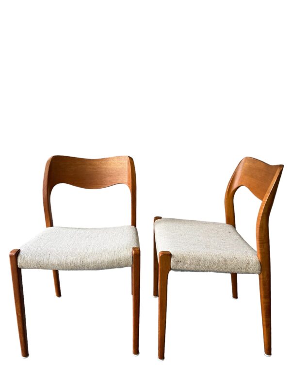 Ensemble de salle à manger extensible et chaises par Niels Otter Møller