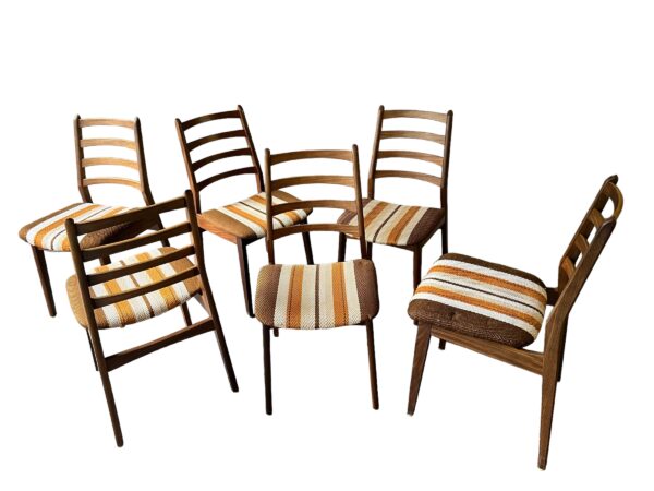 6 chaises de salle à manger scandinave en teck