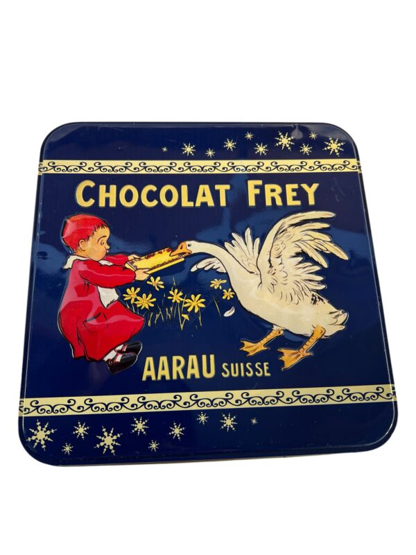 Boîte métallique publicitaire de Chocolat Frey