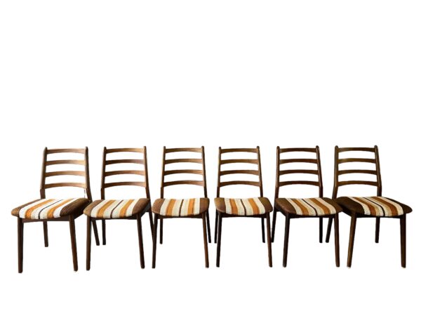 6 chaises de salle à manger scandinave en teck