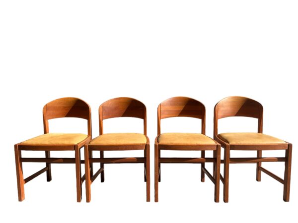 Série de 4 chaises mid-century