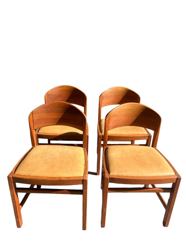 Série de 4 chaises mid-century