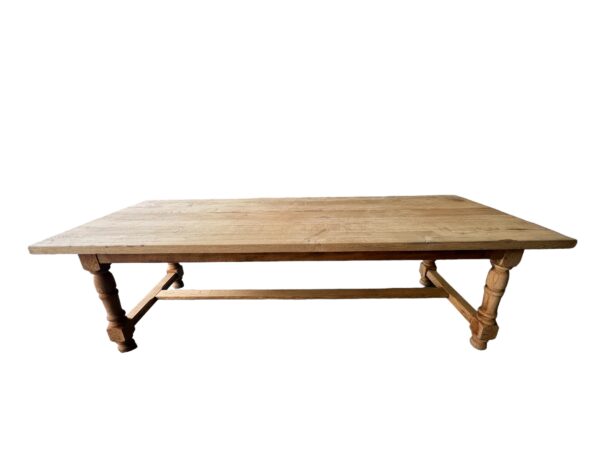 Ancienne table de ferme en bois de chêne