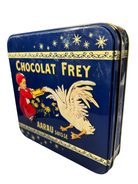 Boîte métallique publicitaire de Chocolat Frey