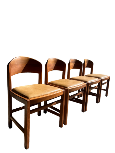 Série de 4 chaises mid-century