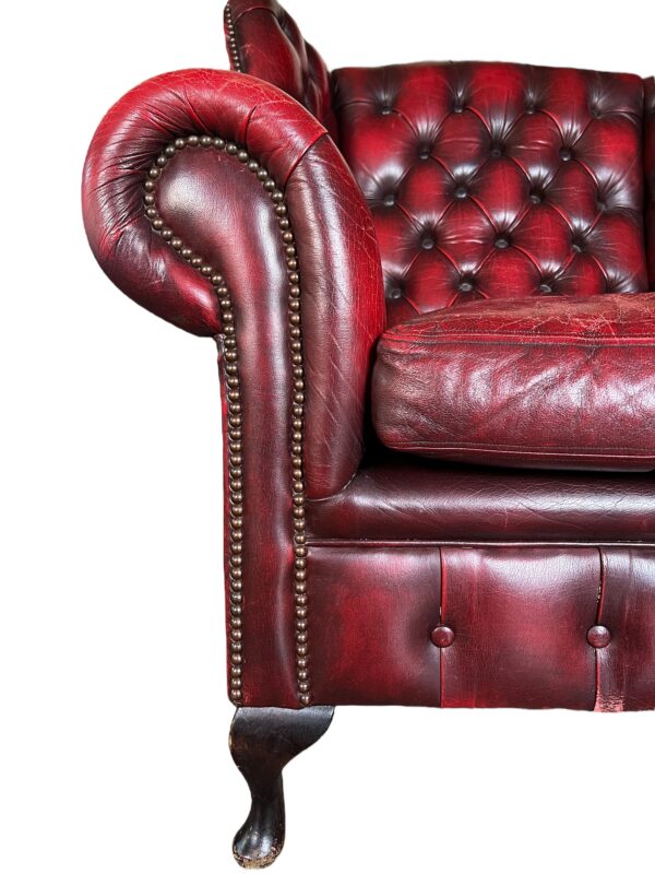 Fauteuil Cheesterfield, modèle Queen Anne