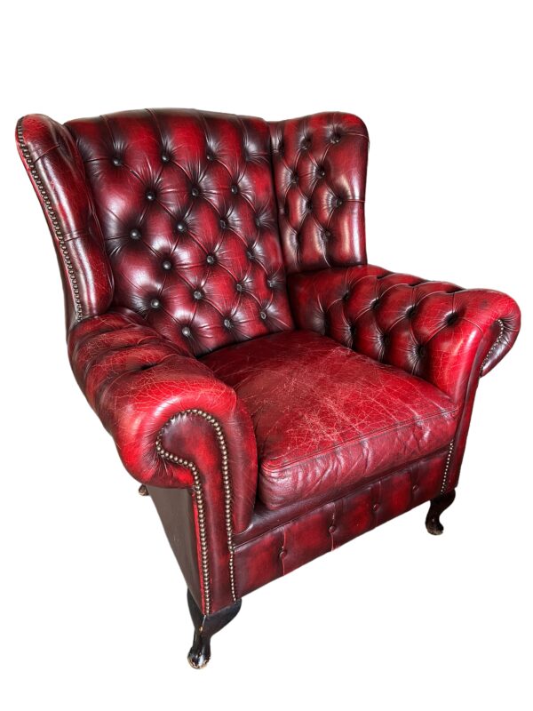 Fauteuil Cheesterfield, modèle Queen Anne