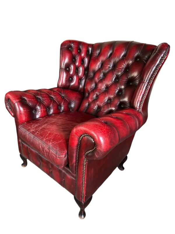 Fauteuil Cheesterfield, modèle Queen Anne