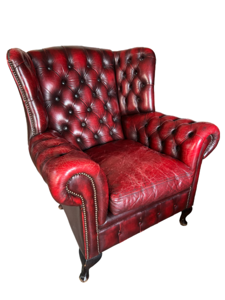 Fauteuil Cheesterfield, modèle Queen Anne