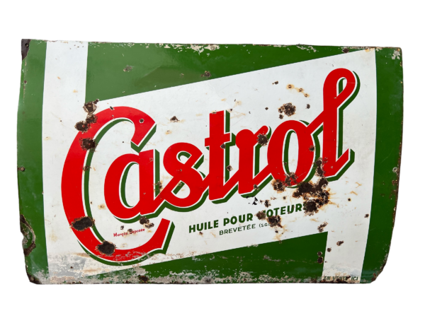 plaque émaillée Castrol petit format