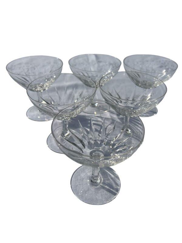 6 coupes en cristal