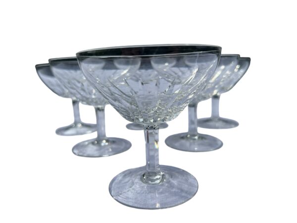 6 coupes en cristal