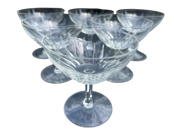 6 coupes en cristal