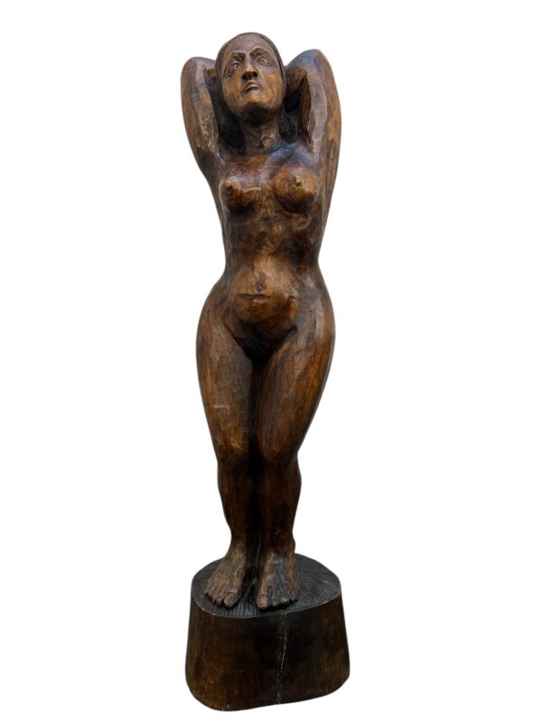 Sculpture en bois, 1987'