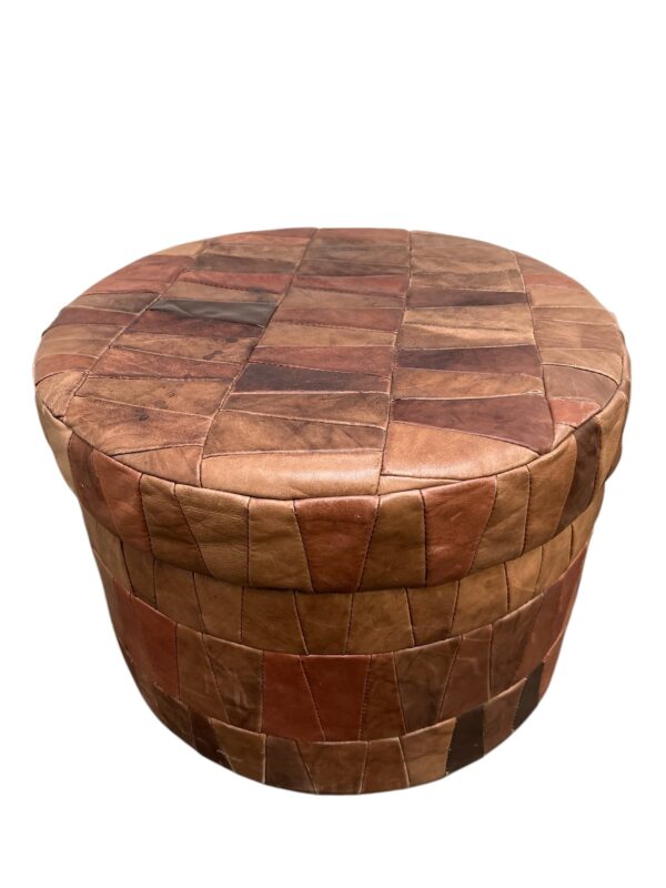 Pouf en cuir patchwork, DE SEDE