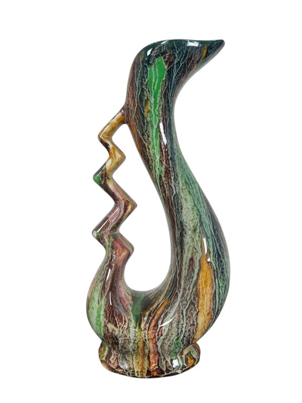 vase à fleur céramique en forme de tete de cygne.