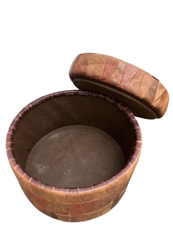 Pouf en cuir patchwork, DE SEDE