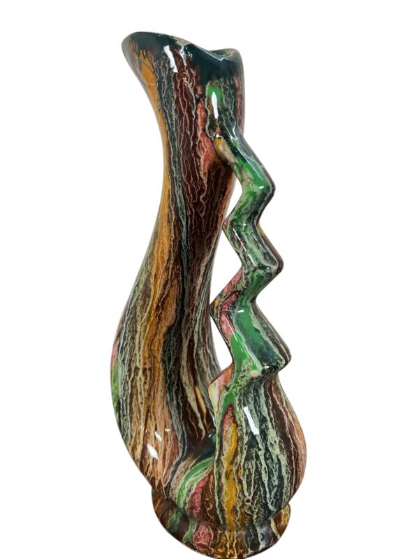 vase à fleur céramique en forme de tete de cygne.