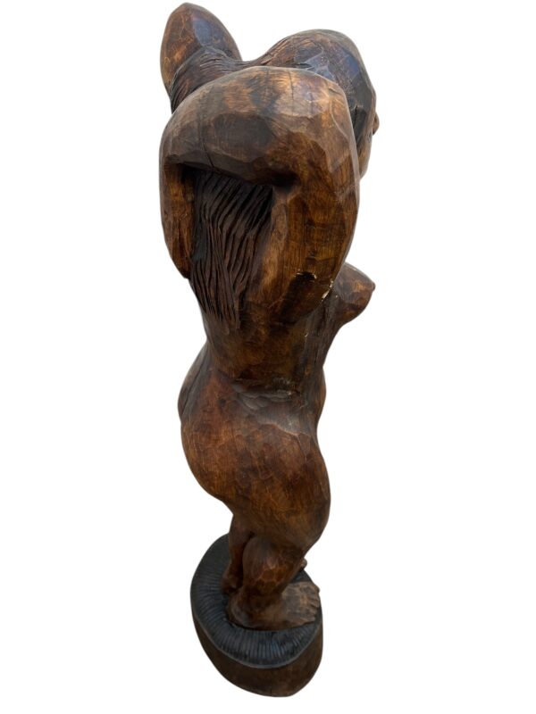 Sculpture en bois, 1987'