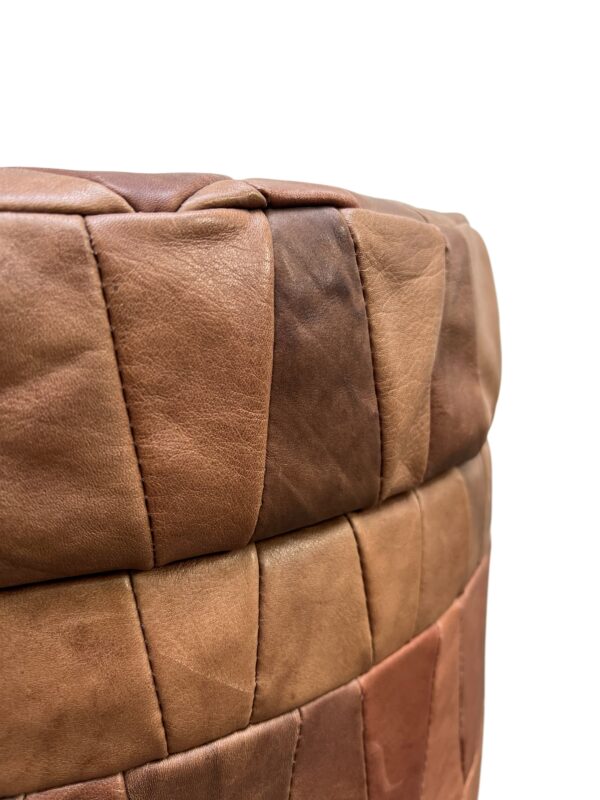 Pouf en cuir patchwork, DE SEDE