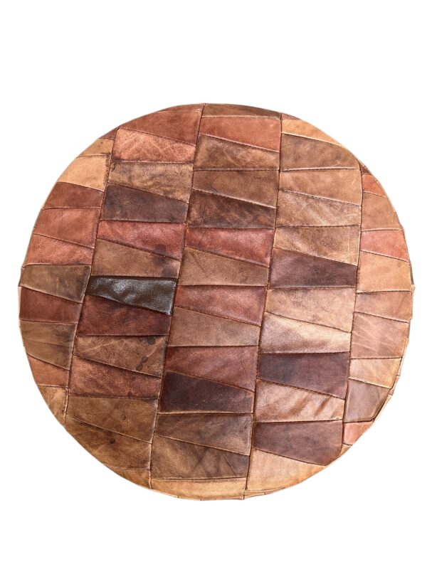 Pouf en cuir patchwork, DE SEDE