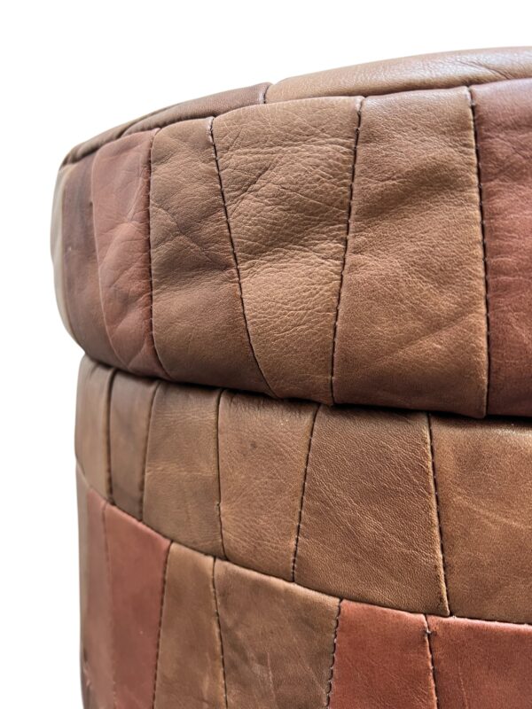 Pouf en cuir patchwork, DE SEDE