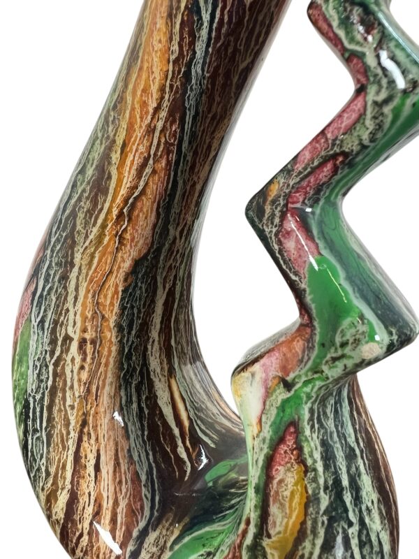 vase à fleur céramique en forme de tete de cygne.
