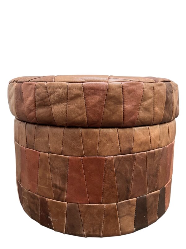 Pouf en cuir patchwork, DE SEDE